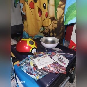 Pokemon Collectible Set with Cards and Pokeball